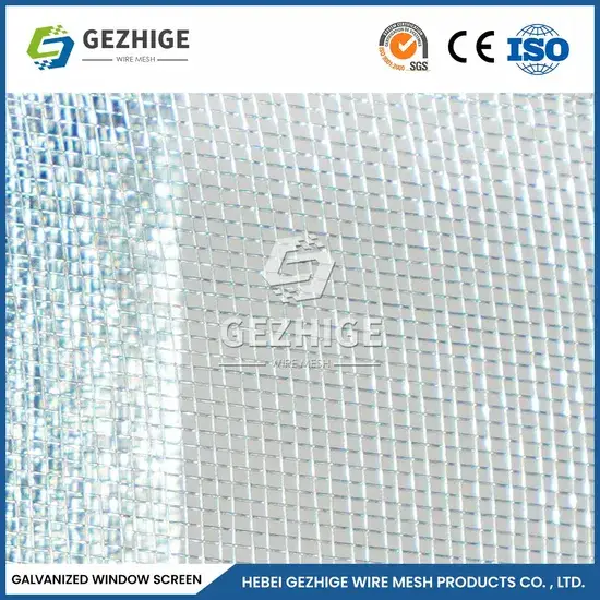 Màn hình cửa sổ thép Gezhige - Lựa chọn lưới thép mạ kẽm chất lượng cao từ nhà sản xuất Trung Quốc hình ảnh 1-description