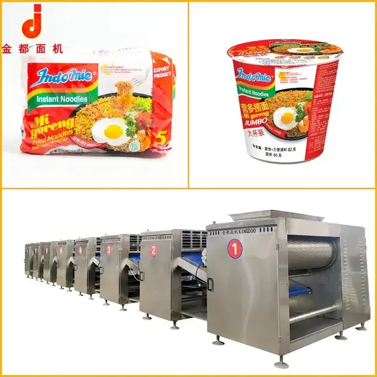 Dây chuyền sản xuất mì ăn liền không sử dụng dầu chiên, công suất cao hình ảnh 1-description