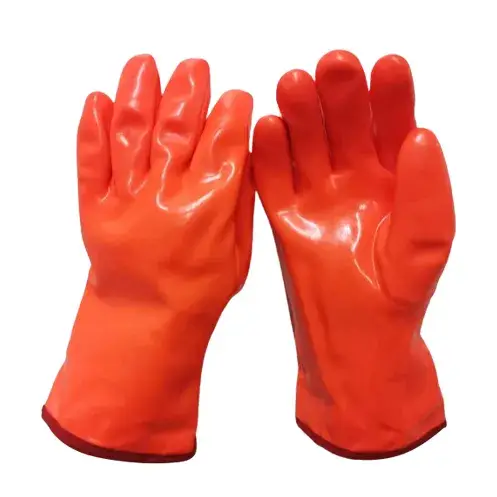 Găng tay chống dầu và cách nhiệt PVC, lý tưởng cho ngành công nghiệp axit hình ảnh 1-description