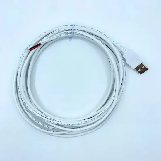 Cáp USB loại a 2.0 Nam 28AWG+24AWG 2pin có lớp thiếc trước cao cấp hình ảnh 1-description