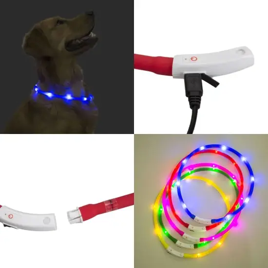 Đèn an toàn LED chống nước sạc USB cho chó cực kỳ tiện lợi hình ảnh 1-description