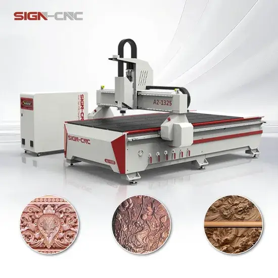 Máy chạm khắc gỗ CNC với tính năng thay đổi công cụ thủ công - Lựa chọn hàng đầu cho chế biến gỗ và sản xuất đồ nội thất hình ảnh 1-description