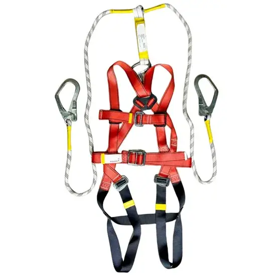 Công nhân điện an toàn khi làm việc ở các công trình xây dựng cao hình ảnh 1-description