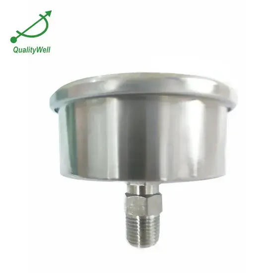 Kính ống/PC Chất lỏng Glycerin Lưng Psi Đồng hồ áp suất công nghiệp - Sản phẩm đầy dầu hình ảnh 1-description