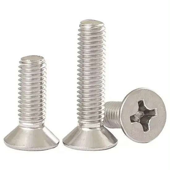 DIN965 304: Vít máy đầu phẳng thép không gỉ GB819 - Sản phẩm chất lượng hình ảnh 1-description