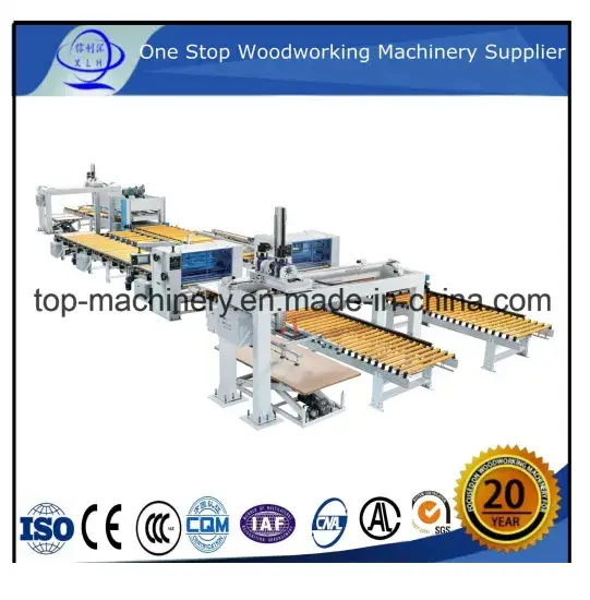 Máy dán giấy tự động với keo nóng chảy - Thiết bị dán bìa cửa và vân gỗ hình ảnh 1-description