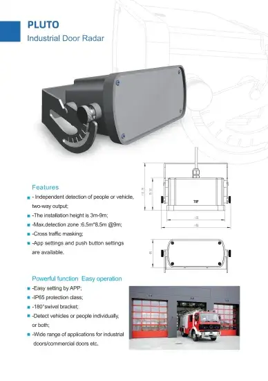 Thiết bị radar cửa nhận diện con người và phương tiện di chuyển đáng tin cậy hình ảnh 1-description