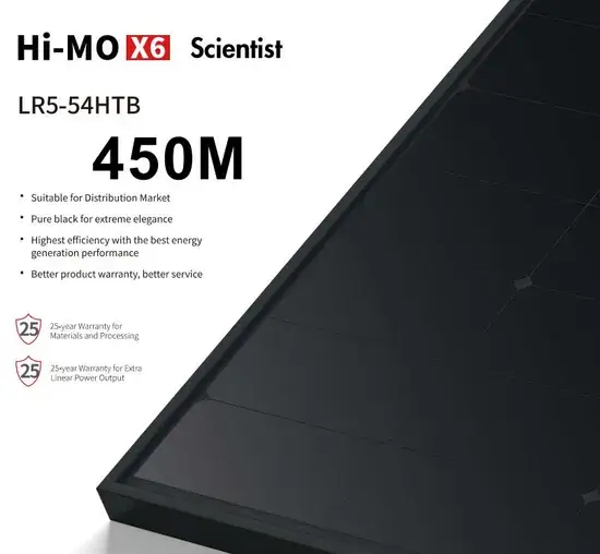 Tấm pin mặt trời Longji Hi-Mo X6 450m - sản phẩm chất lượng cao dành cho thị trường toàn cầu hình ảnh 1-description
