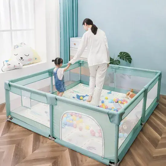 Khu vui chơi an toàn cho trẻ em không bị cách ly, hàng rào bảo vệ cho bé hình ảnh 1-description
