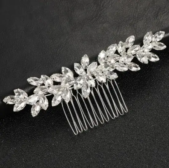 Băng cài tóc đính đá vintage - Phụ kiện tóc sang trọng dành cho cô dâu hình ảnh 1-description