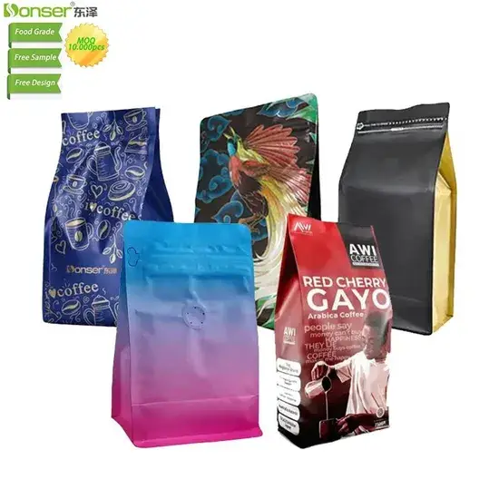 Túi đứng Ziplock nhựa cho bao bì trà cà phê là lựa chọn thân thiện với môi trường hình ảnh 1-description