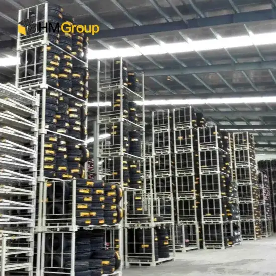 Giá đỡ pallet lốp chất lượng cao, có khả năng xếp chồng, gập lại và chịu tải nặng hình ảnh 1-description