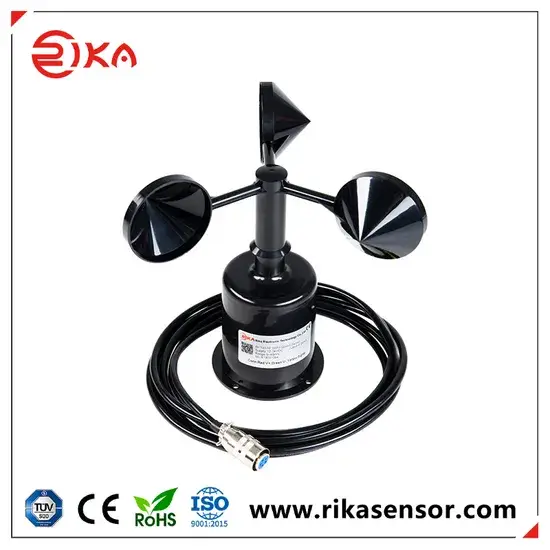 Cảm biến tốc độ gió Rika Rk100-02 ngoài trời: Thiết bị đo khí tượng chính xác với đầu ra RS485 hình ảnh 1-description