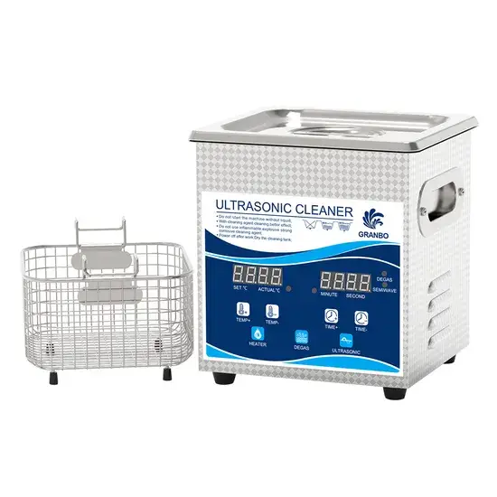 Máy rửa siêu âm 2L công suất 30W/60W, tần số 40kHz với bộ hẹn giờ kỹ thuật số và điều chỉnh nhiệt độ hình ảnh 1-description