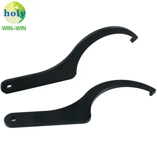 Công cụ điều chỉnh xích xe máy nhôm CNC chính xác, phủ lớp anod màu đen cho tay đòn hình ảnh 1-description
