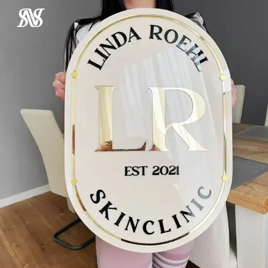 Biển Hiệu Phát Sáng Acrylic Tùy Chỉnh cho Cửa Hàng Bán Lẻ với Logo 3D hình ảnh 1-description