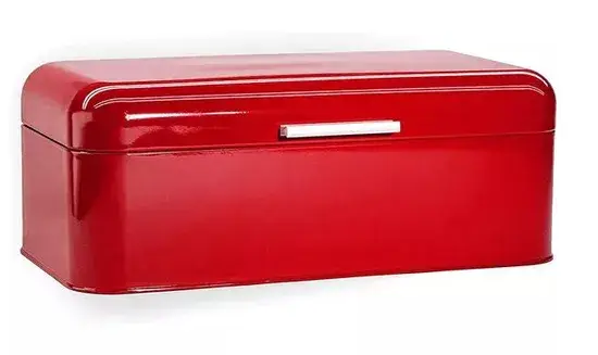 Thùng lưu trữ bánh màu đỏ bóng cho bếp hình ảnh 1-description