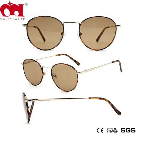 Kính râm vintage hình tròn, phong cách đơn giản thích hợp cho dịp hàng ngày hình ảnh 1-description