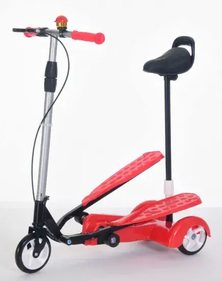 Xe Scooter Cánh Đôi Qings Chất Lượng Tốt - Phiên Bản Màu Đỏ Nhạt Đặc Biệt Dành Cho Trẻ Em hình ảnh 1-description