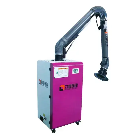 Thiết bị thu hồi bụi hàn di động với bộ lọc HEPA và công nghệ làm sạch bằng xung khí hình ảnh 1-description