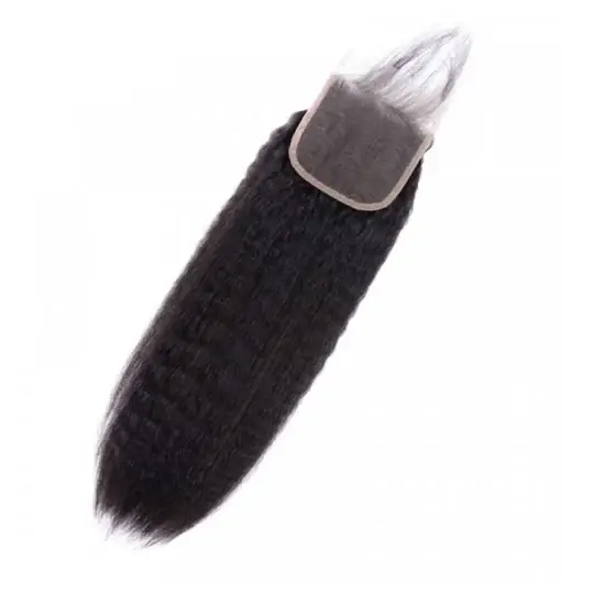 Phụ Nữ Tự Tin với Tóc Người Kbeth 4*4 100% Remy Nguyên Chất 16inch Đóng Kín Phần Giữa hình ảnh 1-description