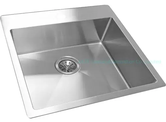 Bồn Rửa Bếp Thủ Công 21× 21 Inch Lắp Đặt Trên Mặt Bàn Bếp Phụ Kiện Tủ Đồ Thép Không Gỉ Hts2121 hình ảnh 1-description