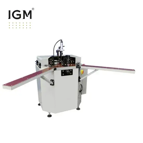 Máy bẻ góc cửa nhôm 130mm chiều cao, góc độ 90 độ hình ảnh 1-description