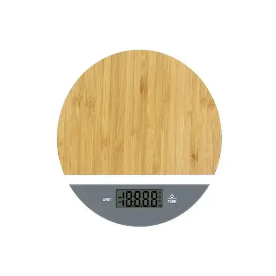 Cân Điện Tử 5kg Thiết Kế Mới với Vật Liệu Tre Phù Hợp cho Gia Đình hình ảnh 1-description