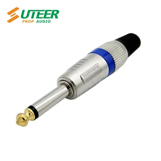 Đầu cắm mono nam 1/4 inch cho việc kết nối dây guitar có mũi vít hình ảnh 1-description