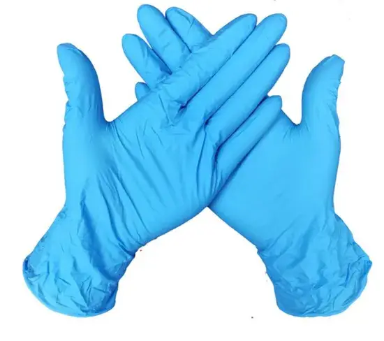 Găng tay cao su latex đơn sử dụng, màu trắng - không bám dính hình ảnh 1-description