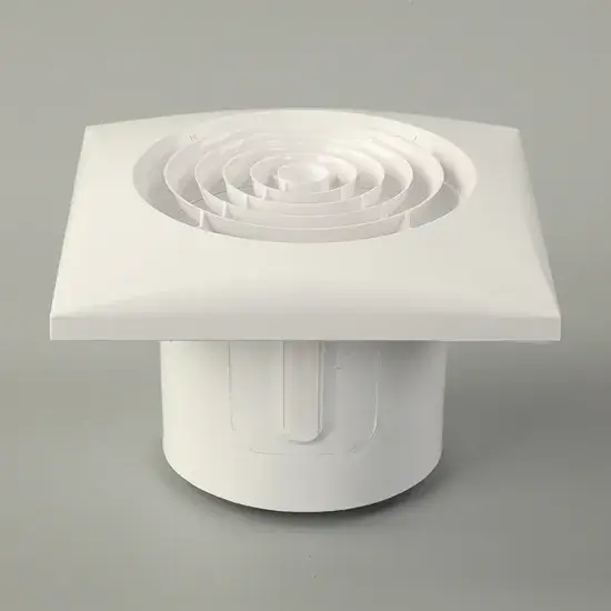 Quạt Thông Gió Nhựa Vuông Kích Thước 6 Inch Louvered - Sản Phẩm Phù Hợp cho Phòng Tắm và Nhà Bếp hình ảnh 1-description