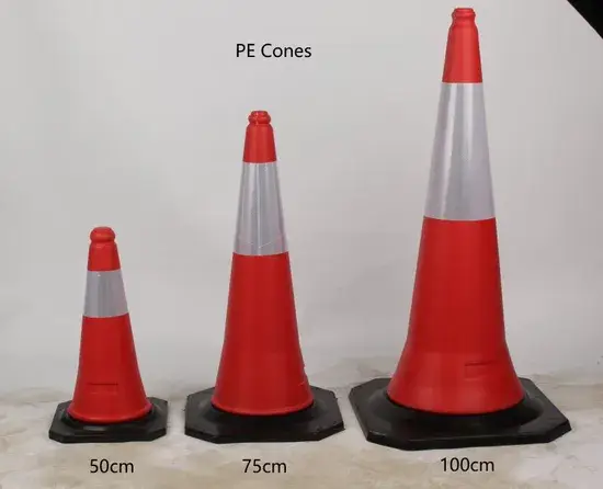 Cọc Giao Thông PE Phản Quang Cao - Sản phẩm đa kích thước từ 50 đến 100cm hình ảnh 1-description