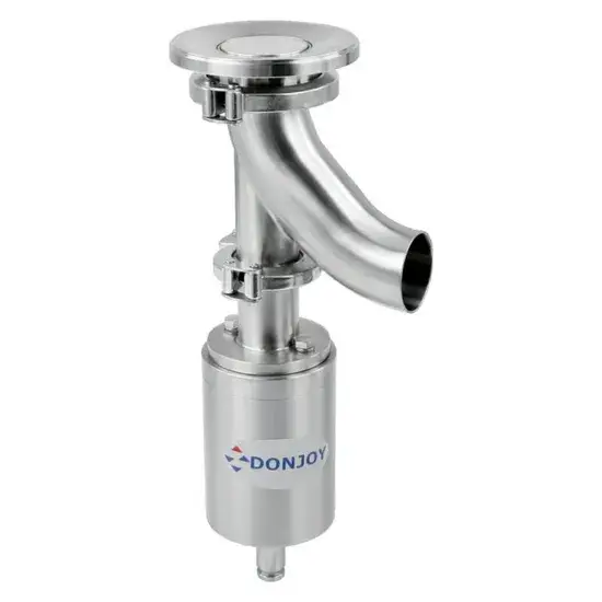 Van đáy bồn bằng thép không gỉ FDA Donjoy - Giải pháp hiệu quả cho loại khuỷu khí nén hình ảnh 1-description