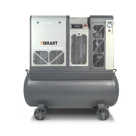 Máy nén khí vít xoay 4 trong 1 điện di động 11KW được chứng nhận CE hình ảnh 1-description