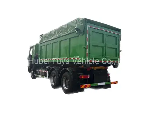 Xe tải rác HOWO 20m3-25m3 với cánh tay thủy lực và hệ thống nâng móc, xe tải rác thuận tiện cho việc thu gom và xử lý rác hình ảnh 1-description
