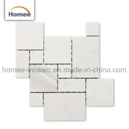 Phong cách mới lạ với gạch mosaic màu trắng bóng mịn, thiết kế đẹp mắt hình ảnh 1-description