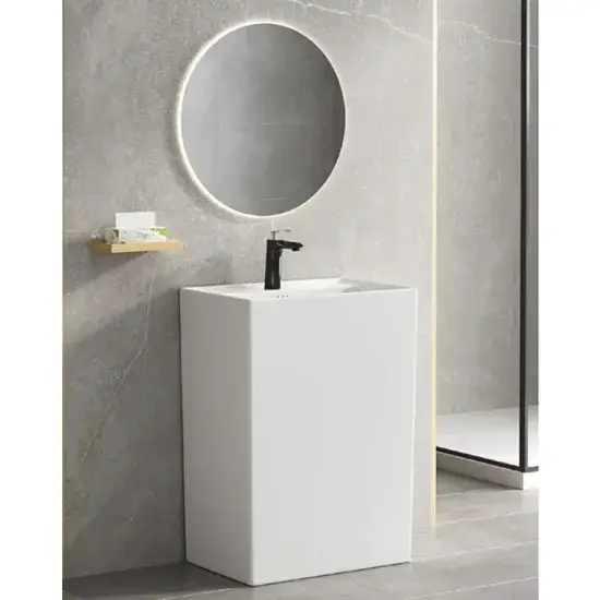 Bồn rửa đứng không gian hiện đại cho phòng tắm sang trọng hình ảnh 1-description