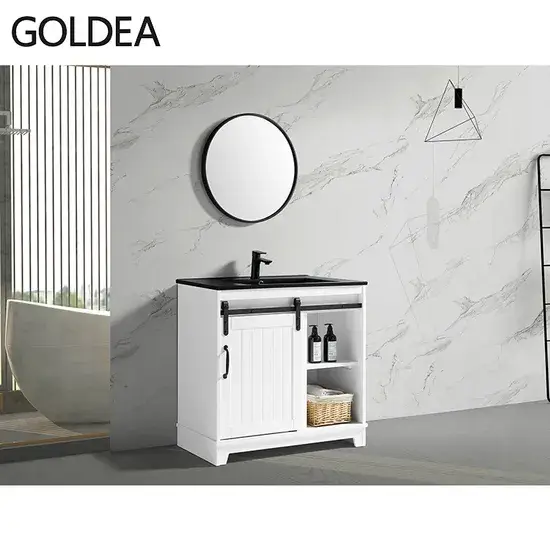 Tủ lavabo Goldea Hangzhou sản xuất từ chất liệu MDF chất lượng cao, phù hợp lắp đặt trên sàn, xuất xứ Trung Quốc hình ảnh 1-description