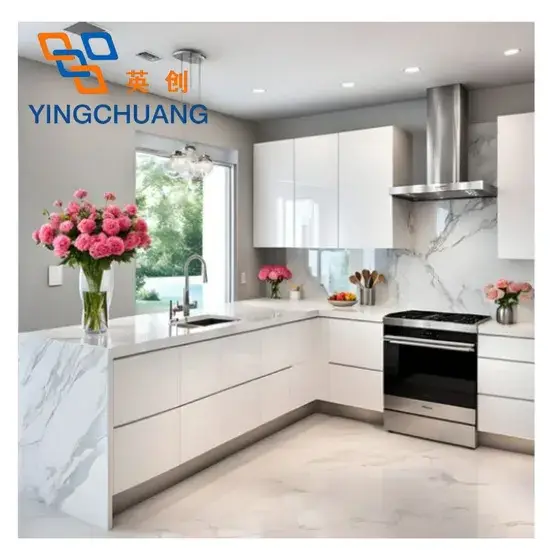 Tấm PVC phủ UV 3mm thương hiệu Yingchuang, mang đậm vẻ đẹp đá cẩm thạch hình ảnh 1-description