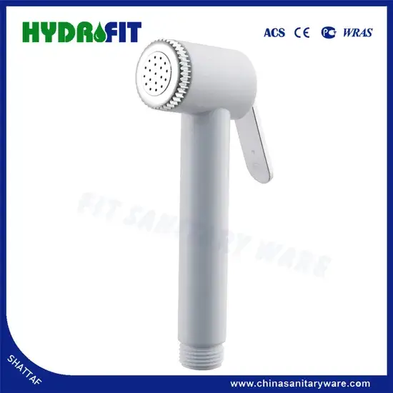 Vòi xịt cầm tay Shattaf vệ sinh màu trắng được làm từ chất liệu ABS, sản phẩm di động tiện lợi hình ảnh 1-description