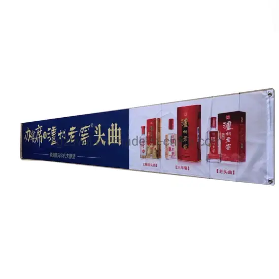 Trưng bày sản phẩm in kỹ thuật số thời trang tại triển lãm, quảng cáo cờ polyester hình ảnh 1-description