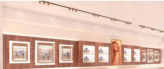 Gian trưng bày gỗ veneer tùy chỉnh với bề mặt bóng đẹp mắt hình ảnh 1-description