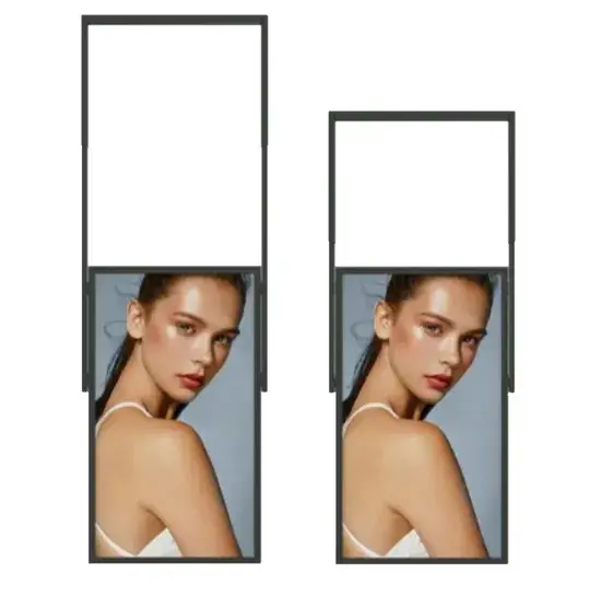 Màn Hình Quảng Cáo Hai Mặt Độ Sáng Cao, Kỹ Thuật Số LCD Android Cho Cửa Sổ Màn Hình TV hình ảnh 1-description