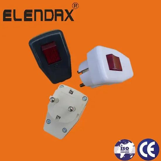 Phích cắm 2 chấu có công tắc tiếp đất, sản phẩm P7055 hình ảnh 1-description