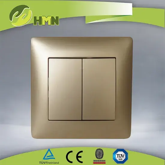 Công tắc tường nhựa chất lượng cao 2 gang 1 chiều phù hợp với chuẩn EU cho không gian nhà bạn hình ảnh 1-description