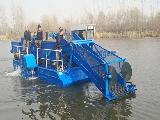 Tàu thu hoạch cỏ thủy sinh - Giải pháp hiệu quả cho việc thu gom rác trên mặt nước hình ảnh 1-description