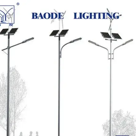 Đèn đường năng lượng mặt trời LED 80W, cột thép cao 10m (bdtyn-a2) hình ảnh 1-description
