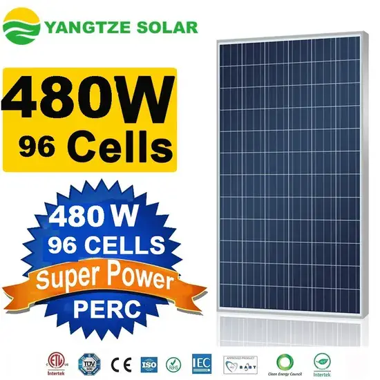 Tấm Pin Năng Lượng Mặt Trời Mono Crystalline 9bb 144 Tế Bào - Tấm Pin Năng Lượng Mặt Trời 480W Được Bán Tại Kho hình ảnh 1-description