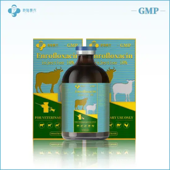 Thuốc kháng sinh Enrofloxacin dạng tiêm lỏng 20% cho bò - Nhà máy đóng gói OEM, sản phẩm cho gia cầm và thú y hình ảnh 1-description