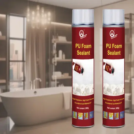 Bọt xịt polyurethane PU một thành phần dành cho cửa và cửa sổ hình ảnh 1-description
